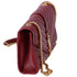 Saint Laurent Lambskin Matelasse Chevron Small Shoulder Bag Bordeaux